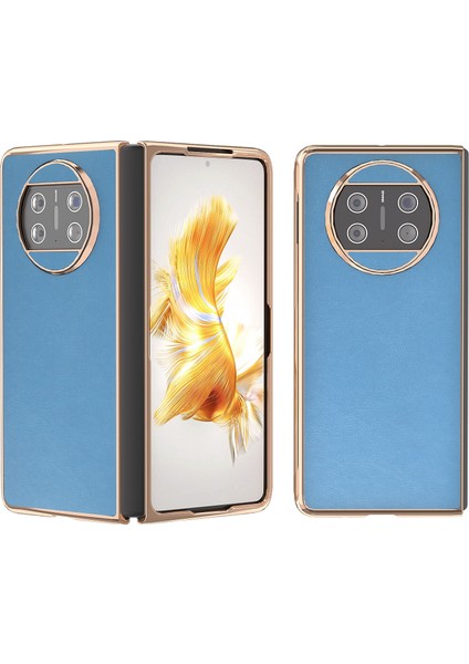 Huawei Mate X3 Için Pus Dokusu Pu Kılıf (Yurt Dışından)