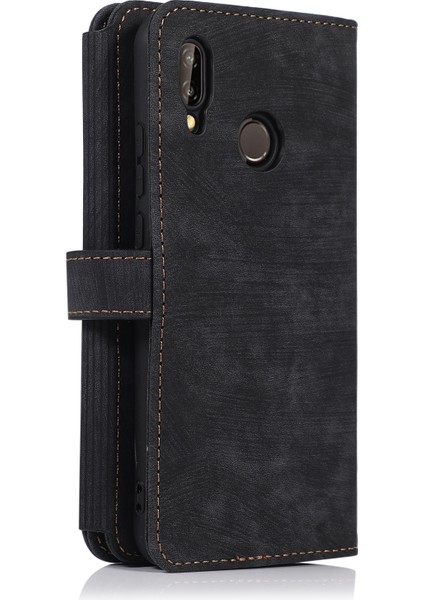 Huawei P20 Lite Için 9 Kartlı Cüzdan Kılıf (Yurt Dışından)