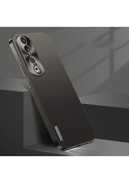 Honor 90 Pro Için Mikro Buzlu Metal Boya Telefon Kılıfı (Yurt Dışından)