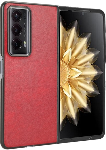 Zsunsky Shop Honor Magic V2 Için Litchi Doku Telefon Kılıfı (Yurt Dışından)