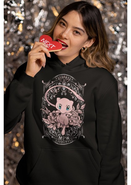 Mewtwo Pokemon Baskılı Kapüşonlu Sweatshirt, Unisex Oversize Pokemon Baskılı Hoodie modelleri