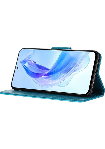 Honor 90 Lite Için Çiçek Desenli Deri Kılıf (Yurt Dışından)