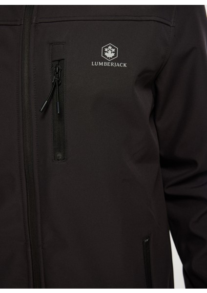 Antrasit Erkek Kapüşonlu Mont A10139871808010_3W ml Softshell Trc