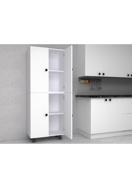 Zerka Mobilyahome 4 Raflı Çok Amaçlı Dolap %100 Mdf