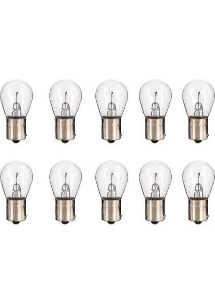 10 Adet 12V P21W 93 Düz Tek Duy Stop Sinyal Ampul Standart Işık