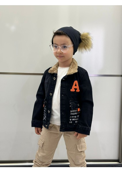 Minigimin Cicicleri A Aplıke Detaylı Içi Kürklü Mont (Dar Kalıp) - Siyah modelleri