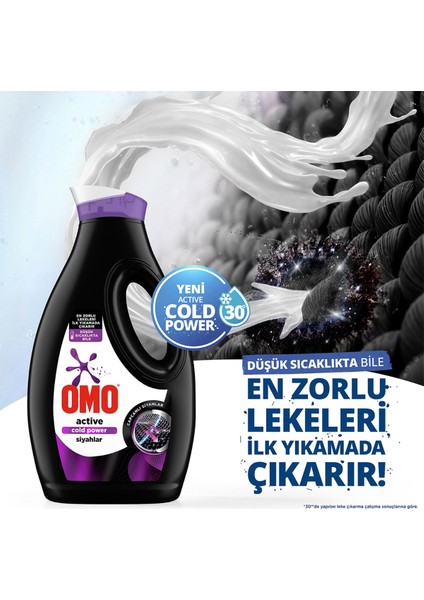 Sıvı Deterjan Active Fresh Cold Power Beyazlar 1690 ml +Omo Sıvı Active Cold Power Siyahlar 1690 ml