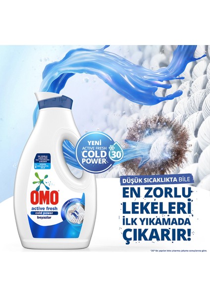 Sıvı Deterjan Active Fresh Cold Power Beyazlar 1690 ml +Omo Sıvı Active Cold Power Siyahlar 1690 ml