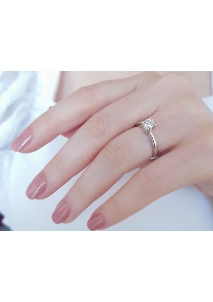 F Renk 0,38 Karat Pırlanta Tektaş Yüzük 0415R0144 fırsatları