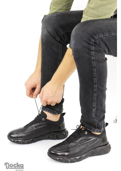 Erkek Deri Spor Tarz Kalın Taban Günlük Ayakkabı MR24/CS8489 modelleri