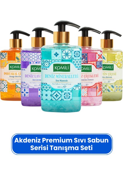 Premium Sıvı Sabun Tanışma Paketi - 5 x 400 ml