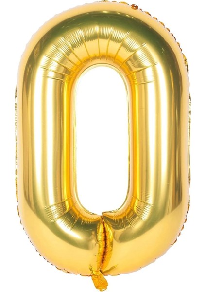 Folyo O Harfi Balon 100 cm Gold Altın Büyük Boy 40INC Folyo Balon