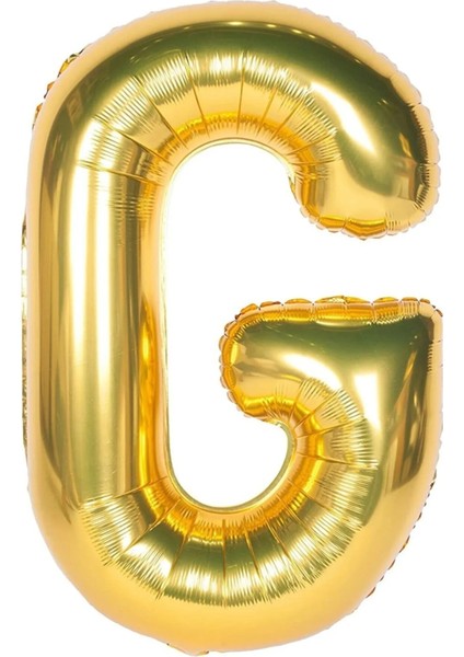 Folyo G Harfi Balon 100 cm Gold Altın Büyük Boy 40INC Folyo Balon