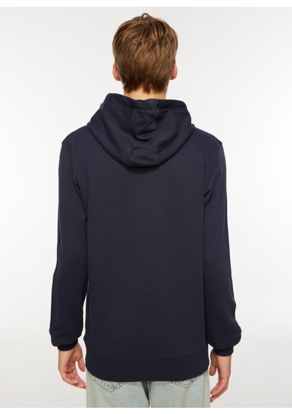 Jack Wolfskin Tommy Hoody Lacivert Erkek Kapüşonlu Sweatshirt 1000003TR