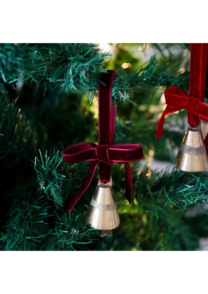 Yılbaşı Ağacı Süsü Kurdeleli Küçük Çan
