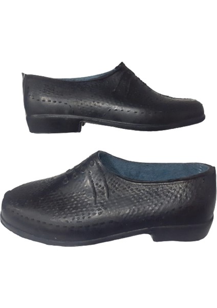 Erkek Siyah Lastik Iş Ayakkabisi