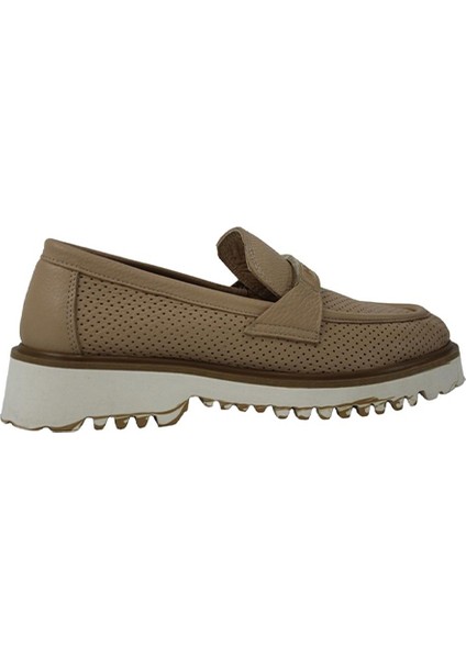 Deri Tokalı Kadın Loafer Ayakkabı 15 4050 modelleri
