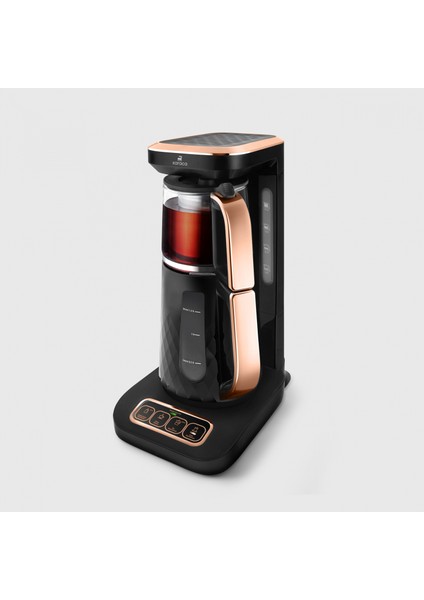 Robotea Pro Quartz 4 in 1 Konuşan Çay Makinesi Black Copper