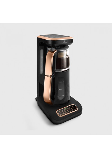 Robotea Pro Quartz 4 in 1 Konuşan Çay Makinesi Black Copper