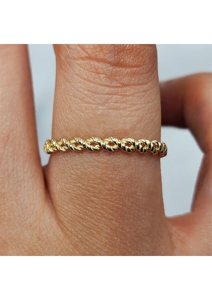 Gümüş Yüzük - Kör Düğüm Minimal Tasarım 925 Ayar Gümüş Alyans fiyatları