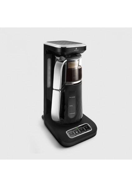 Robotea Pro Quartz 4 in 1 Konuşan Çay Makinesi Black Chrome