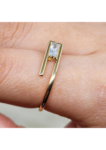 Gümüş Yüzük - Ataç Signity Swaroski (Zirkon) Baget Taşlı Tasarım Gümüş Yüzük-Baget Taşlı Gümüş Yüzük fırsatları