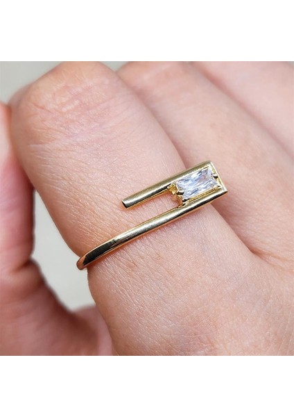 Gümüş Yüzük - Ataç Signity Swaroski (Zirkon) Baget Taşlı Tasarım Gümüş Yüzük-Baget Taşlı Gümüş Yüzük indirimleri