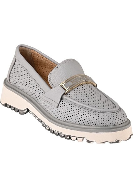 Deri Tokalı Kadın Loafer Ayakkabı 15 4050