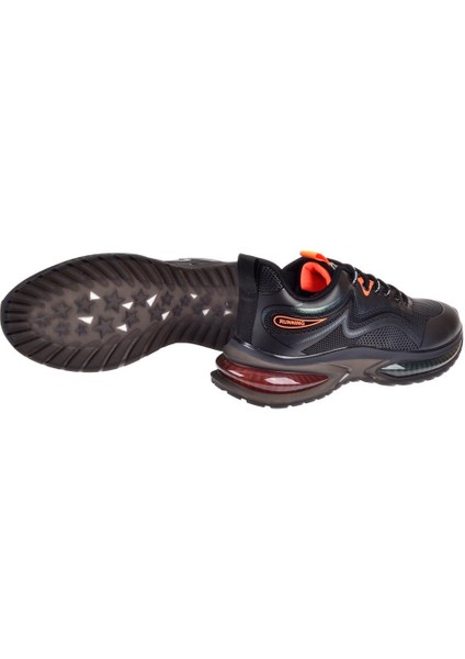 Erkek Spor Ayakkabı Sneaker Ek-Crazy Siyah Oranj
