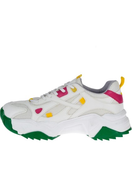 Kadın Spor Ayakkabı Sneaker SMS-65137 Beyaz Yeşil modelleri