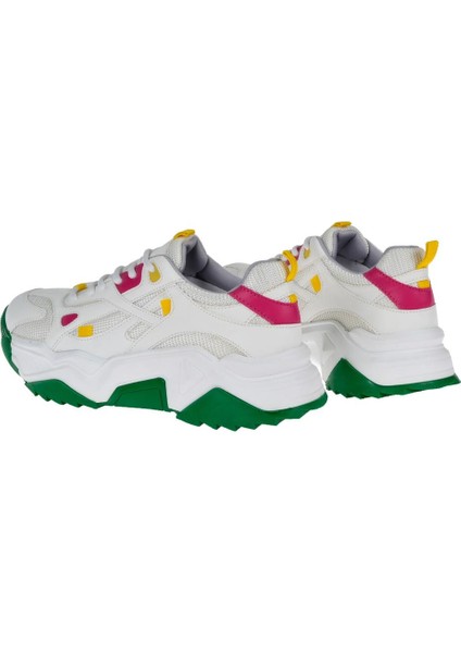 Kadın Spor Ayakkabı Sneaker SMS-65137 Beyaz Yeşil indirimleri