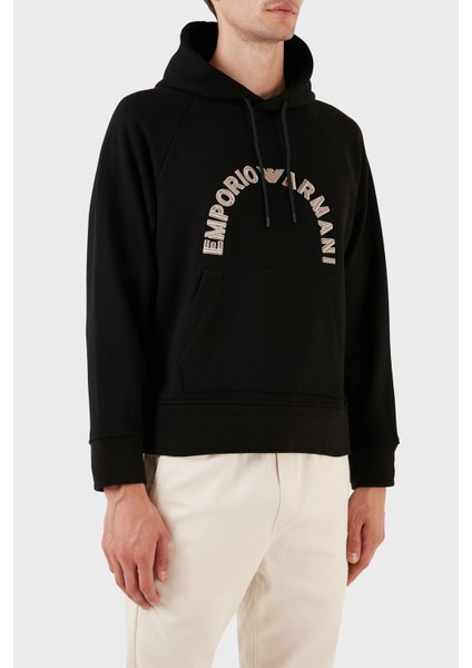 Nakış Işlemeli Logolu Kapüşonlu Cepli Regular Fit Pamuklu Sweat Erkek Sweat 6R1ME9 1jwpz 00C5 modelleri