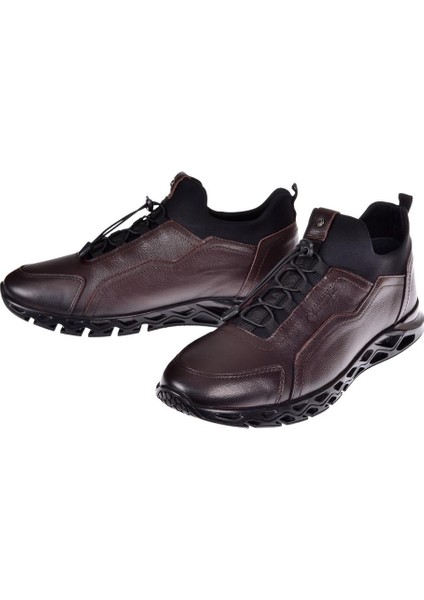 Hakiki Deri Günlük Erkek Ayakkabı HJ-19664-M Kahve fırsatları