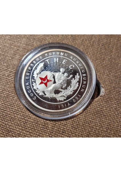 Çocuk Esirgeme Kurumu Gümüş Hatıra Parası Sertifikalı