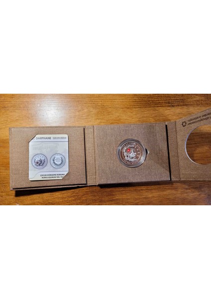 Çocuk Esirgeme Kurumu Gümüş Hatıra Parası Sertifikalı modelleri