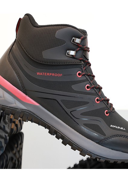1766-CAMORA Anatomik Tabanlı Waterproof Trekking Spor Bot - NKT01766-SIYAH Kırmızı-40 modelleri