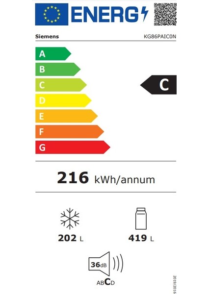 KG86PAIC0N Kombi No Frost Buzdolabı