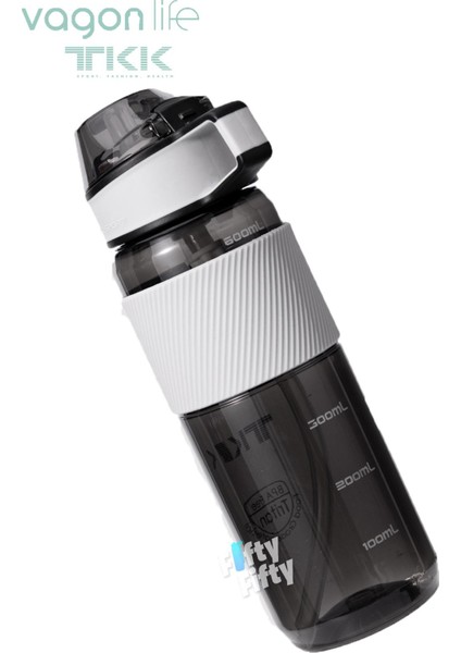 Tkk 700 ml Kalın Isırılamaz Pipetli Bpa Içermeyen Taşıma Kulplu Tritan Su Matarası FFTKK1003 700 ml