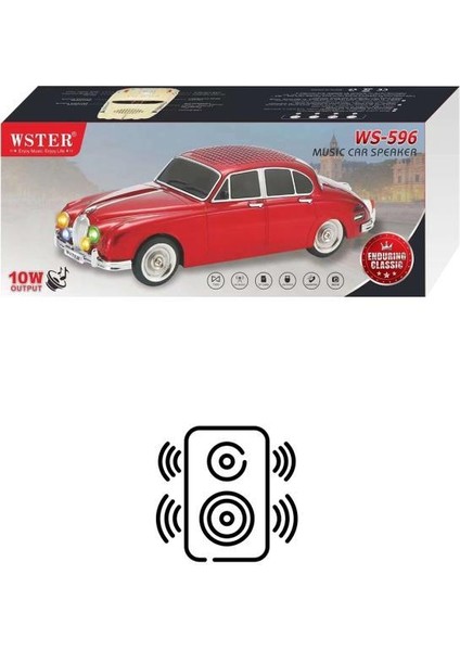 WS-596 Taşınabilir Kablosuz Bluetooth Hoparlör Mavi fiyatları