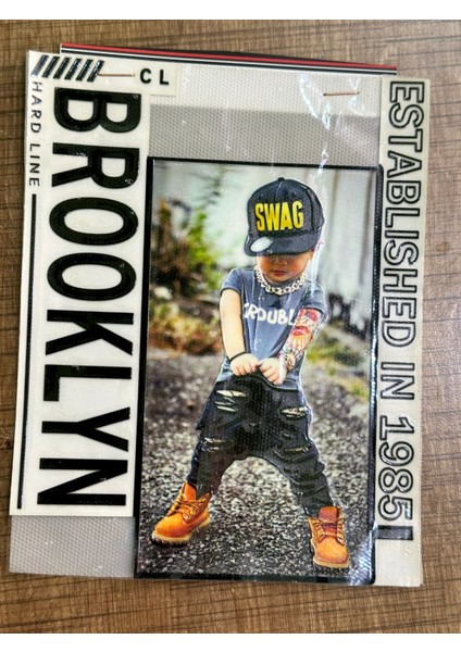 18X14 cm Ütü Ile Yapışan Rap Yapan Çocuk Broklyn Transfer Baskı Arma