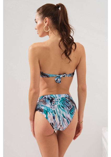 Clarke Kaplı Straplez Bikini Coral 231231-D fiyatları