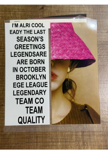 23X21 cm Ütü Ile Yapışan Yazılı Kız Transfer Baskı Tişört Baskı Arma