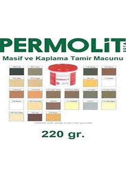 Masif ve Kaplama Tamir Macunu 220 gr modelleri