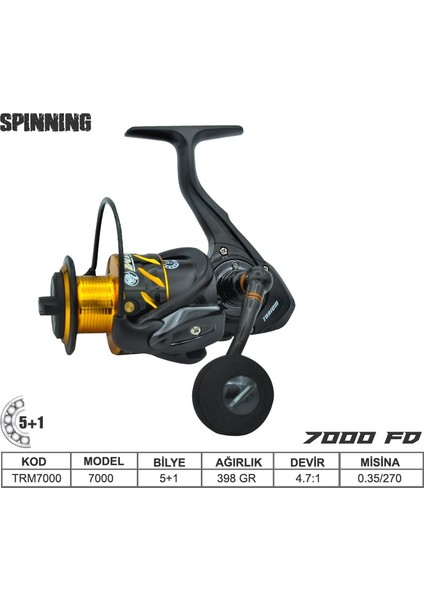 Torium 7000 Fd Olta Makinası 5+1 Bb