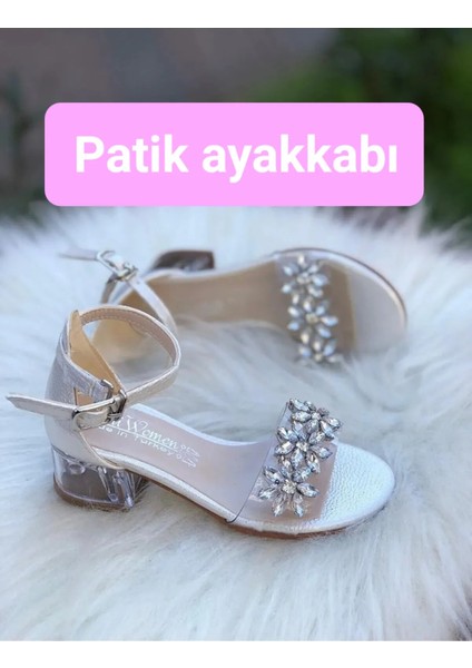 Şefaf Topuklu Kız Çocuk Ayakkabısı