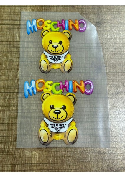 18X9 cm Ütü Ile Yapışan Ayıcıklar Transfer Baskı Tişört Baskı Arma