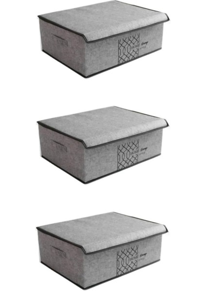 Emir-Ay 3 Adet Keçe Kapaklı Çok Amaçlı Baza Kutu Düzenleyici 50*40*19 fiyatları