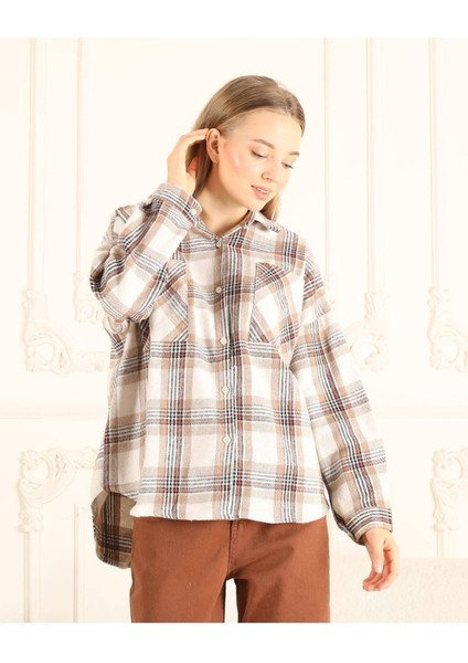 Kare Desenli Kadın Gömlek indirimleri