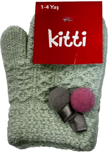 Kitti Bebe Örme Eldiven 1-4 Yaş Mint-1-4 Yaş