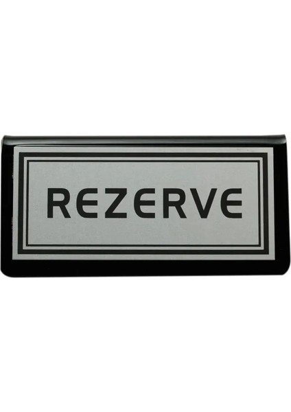 Masa Rezerve Yazısı Kafe Lokanta Restoran Için Rezerve Plaka Pleksi 10 x 5 cm 10 Adet